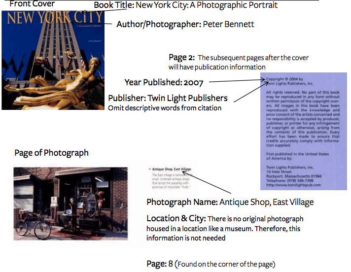 how to cite image in essay