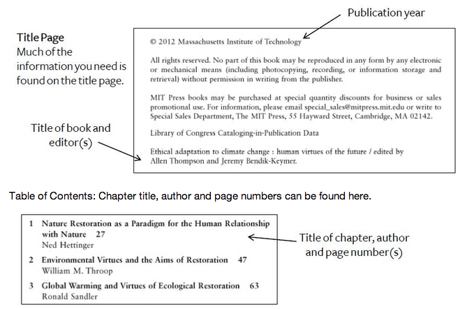 cite documents in an essay