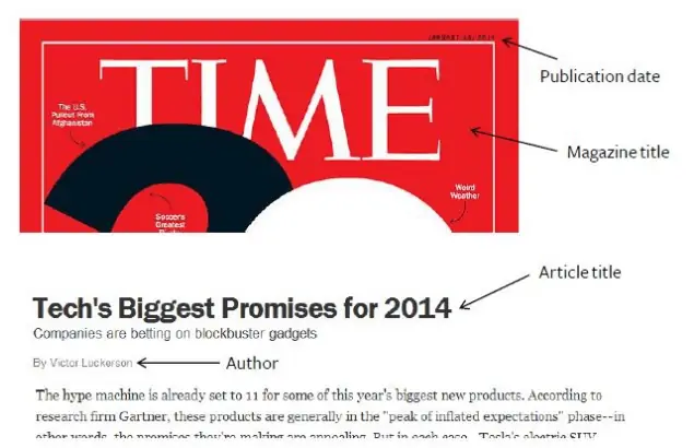 how to cite magazine article apa 7th edition