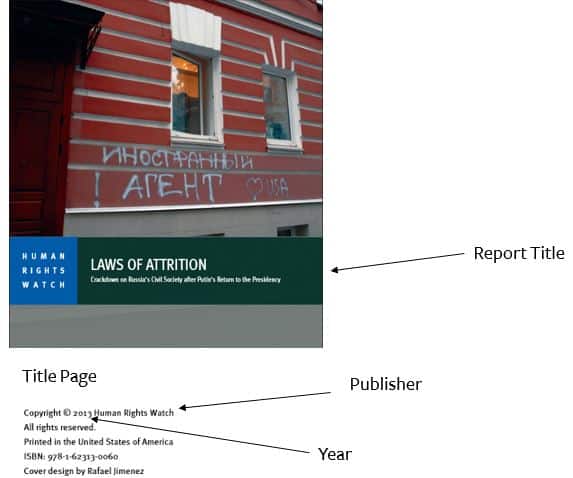 lab report citation format