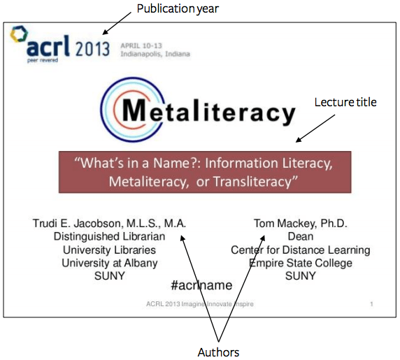 How To Cite A Lecture In Apa Easybib Citations