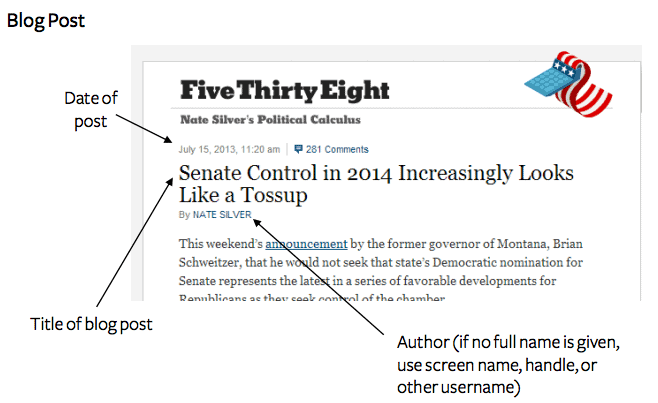 apa blog citation example