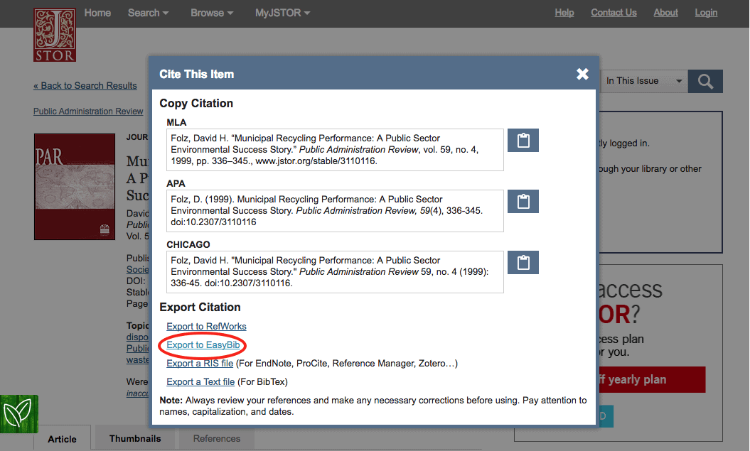 Announcing Our EasyBib Citation Export For JSTOR EasyBib Blog