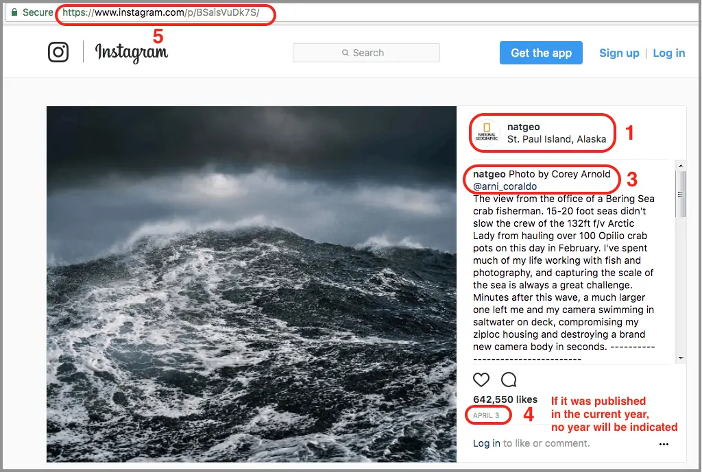 How to cite an instagram - National Geographic