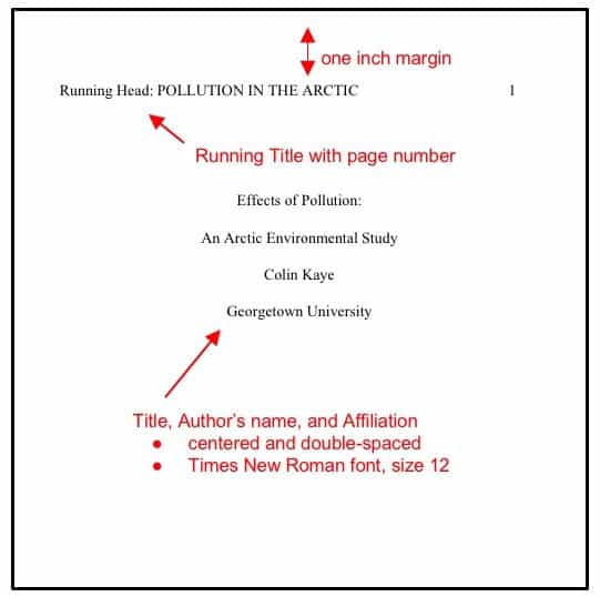 how to do a research paper apa format