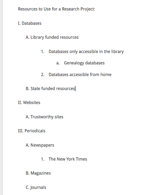 mla paper formating