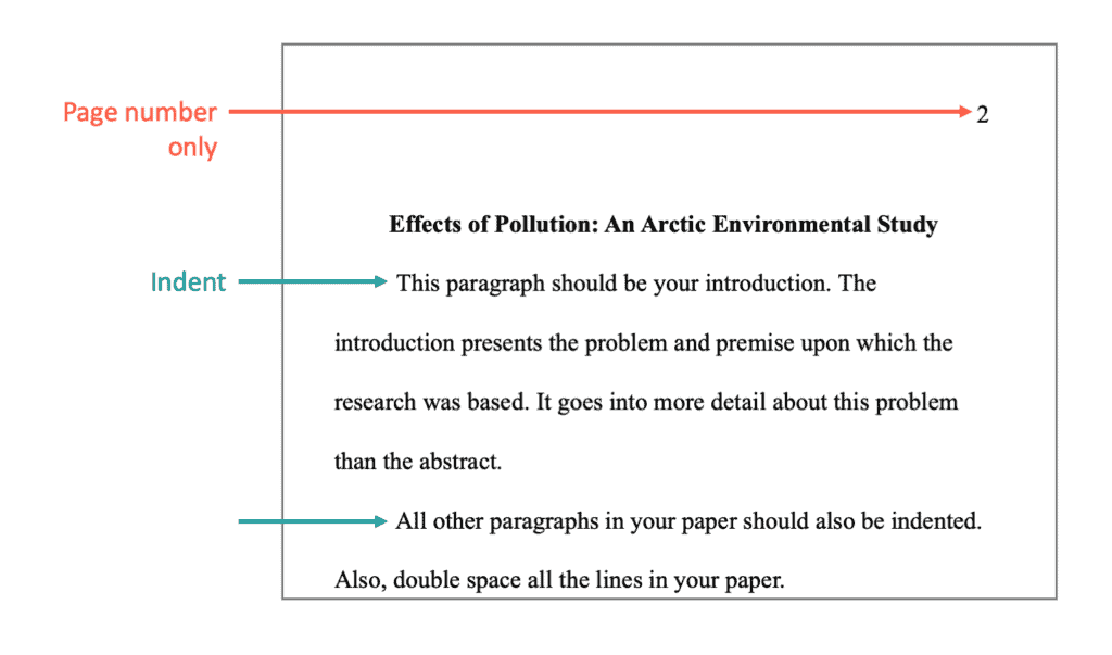 apa style paper outline