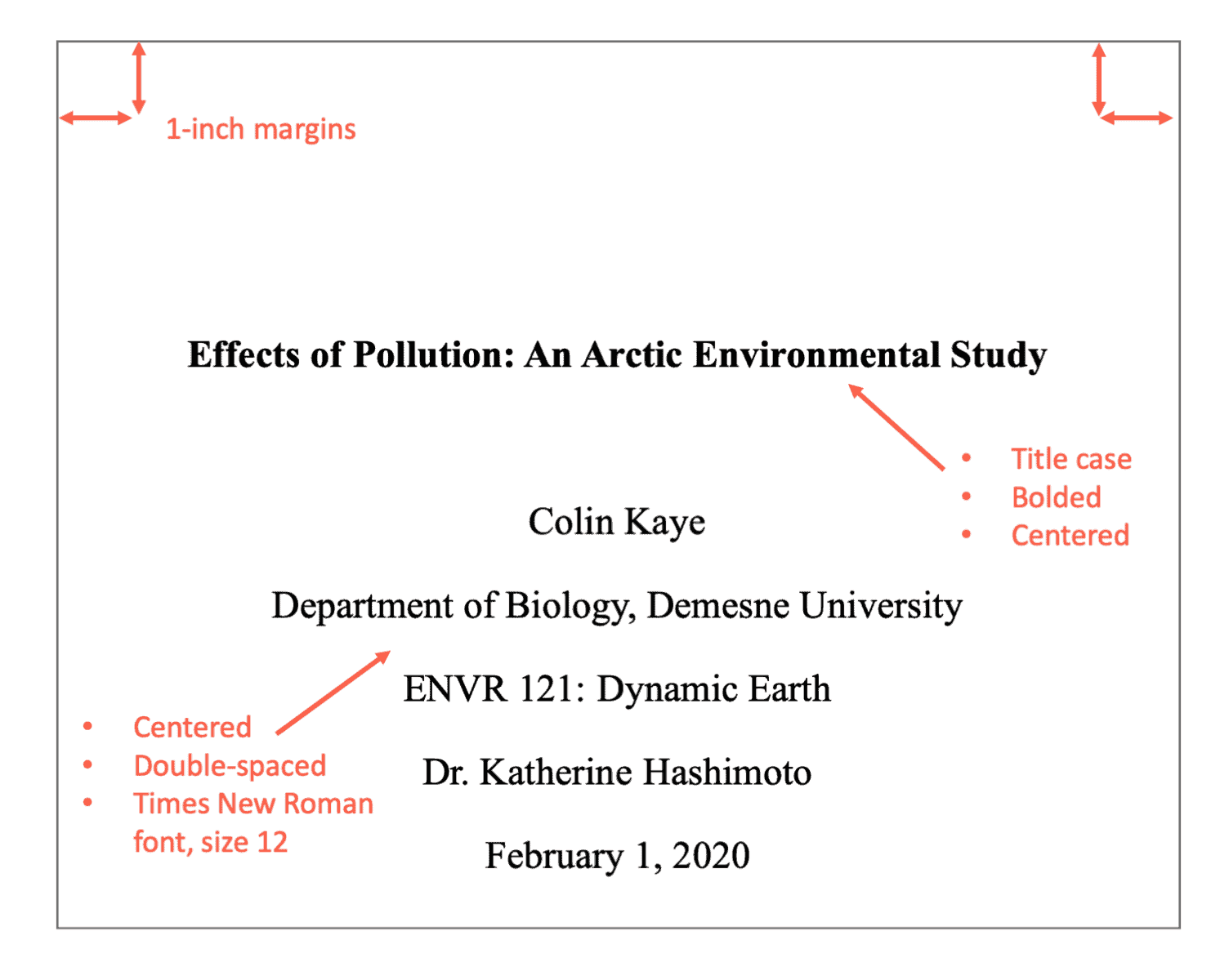 format for research paper apa